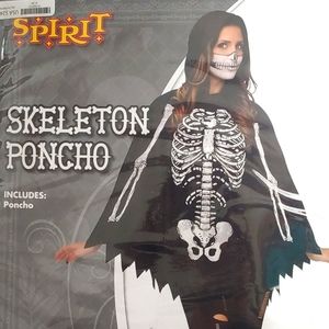 Skeleton Poncho Costume